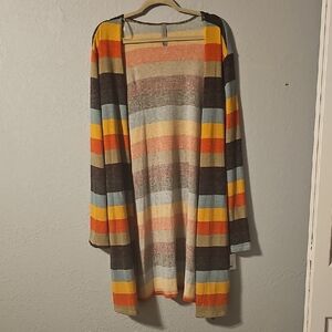 Honeyme Multicolor Striped Cardigan